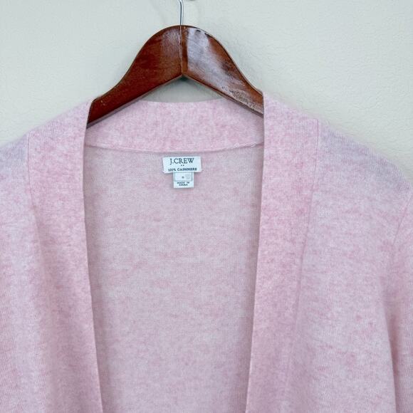 J.CREW Factory 100% Cashmere Soft Pink Open Cardigan Women’s Size S - Picture 4 of 14